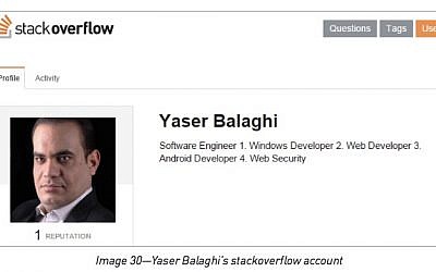 Yaser Balaghi, whom Checkpoint pinned as a leader of the Rocket Kitten hacker gang (Checkpoint)