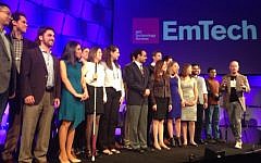 The 35 Innovators under 35 chosen by MIT for 2015 receive their awards at a special ceremony at EmTech, Nov 4, 2015 (Courtesy MIT Technology Review)