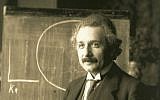 Albert Einstein, during a lecture in Vienna in 1921. (Wikipedia/public domain)