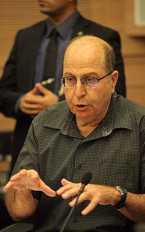 Defense Minister Moshe Ya'alon speaks during a Foreign Affairs and Defense Committee meeting at the Knesset in Jerusalem on November 3, 2015. (Issac Harari/Flash90) Defense Minister Moshe Ya'alon speaks during a Foreign Affairs and Defense Committee meeting at the Knesset in Jerusalem on November 3, 2015. (Issac Harari/Flash90)