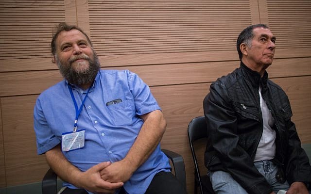 Lehava head Bentzi Gopstein seen during an Interior Affairs committee meeting in the Israeli parliament on November 10, 2015. (Yonatan Sindel/FLASH90)