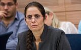 Likud MK Anat Berko attends a Foreign Affairs and Security committee meeting in the Knesset, November 19, 2015. (Miriam Alster/FLASH90)