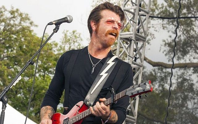 Jesse Hughes of Eagles of Death Metal. Hughes was scheduled to perform, Friday, Nov. 13, 2015, with the band at the Bataclan concert hall in Paris. (Photo by Barry Brecheisen/Invision/AP, File) Jesse Hughes of Eagles of Death Metal. Hughes was scheduled to perform, Friday, Nov. 13, 2015, with the band at the Bataclan concert hall in Paris. (Photo by Barry Brecheisen/Invision/AP, File)