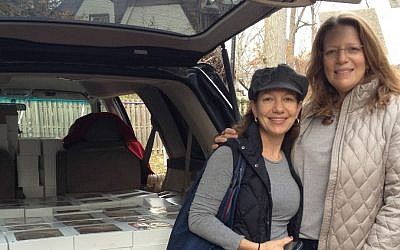 Sisters Sharon Wieder and Adeena Sussman (right) created Pies for Prevention to memorialize their mother and grandmother who died of ovarian cancer. (courtesy)