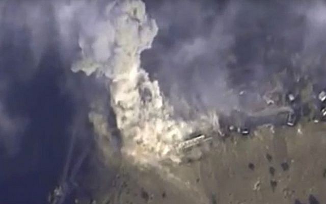 This file photo made from the footage taken from Russian Defense Ministry official web site on Monday, Nov. 2, 2015 shows a target hit during a Russian air raid in Syria. (AP Photo/ Russian Defense Ministry Press Service, File) This file photo made from the footage taken from Russian Defense Ministry official web site on Monday, Nov. 2, 2015 shows a target hit during a Russian air raid in Syria. (AP Photo/ Russian Defense Ministry Press Service, File)