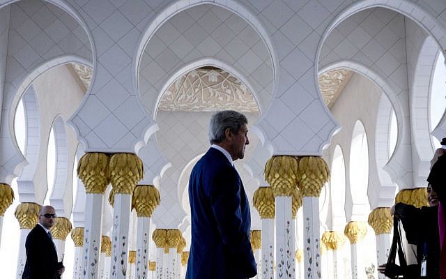 US Secretary of State John Kerry visits the Sheikh Zayed Grand Mosque in Abu Dhabi, United Arab Emirates, on Monday, Nov. 23, 2015. (Photo by AP Photo/Jacquelyn Martin, Pool) US Secretary of State John Kerry visits the Sheikh Zayed Grand Mosque in Abu Dhabi, United Arab Emirates, on Monday, Nov. 23, 2015. (Photo by AP Photo/Jacquelyn Martin, Pool)
