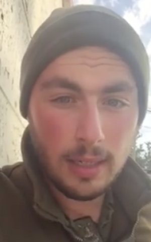 Elisha Levy in his video message (Facebook)