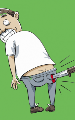 From Shalom Shore's website, 'Have I Been Stabbed Yet?' (Courtesy HaveIBeenStabbedYet.com)