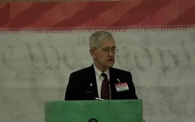 Willis Carto (screen capture: YouTube/JTA)