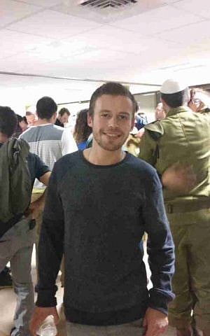 Danny from the UK (Simona Weinglass/The Times of Israel)