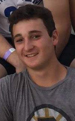 18-year-old Ezra Schwartz from Massachusetts, killed during a terrorist attack at the Gush Etzion Junction, November 19, 2015. (Courtesy)