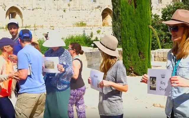 Illustrative screen capture of a Honeymoon Israel interfaith couples trip to Israel. (YouTube/Avi Rubel) Illustrative screen capture of a Honeymoon Israel interfaith couples trip to Israel. (YouTube/Avi Rubel)