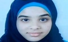 Hadil Wajia Awad, one of two teenage Palestinian attackers who stabbed a passerby in Jerusalem on November 23, 2015. (screen capture: Channel 2)