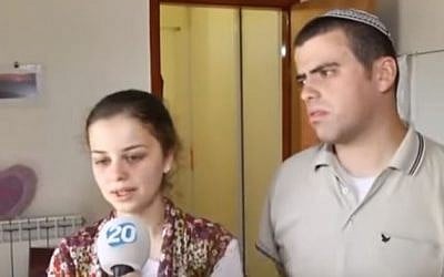 Sarah Techiya Litman and Ariel Beigle. (Screenshot from YoutTube)