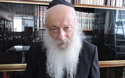 Rabbi Shalom Edelman has served as a Chabad emissary in Morocco since 1958. (Ben Sales/JTA)
