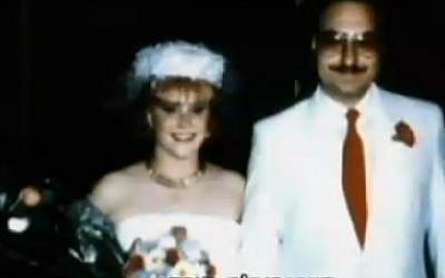 Jonathan and Anne Pollard on their wedding day (Screen capture: Channel 2)