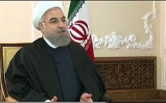 Iranian president in a televised interview to France 2 posted online on November 11 2015. (Screen capture France 2)