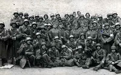 Soldiers belonging to the Blue Division, a unit of Spanish volunteers that served in the Nazi Army on the Eastern Front of World War II. (screen capture: YouTube)