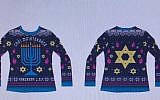 Nordstrom’s Hanukkah sweater (screen capture)