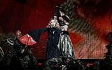 US singer Madonna performs during a concert at the AccorHotels Arena in Paris on December 9, 2015. (Francois Guillot/AFP)