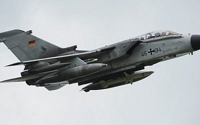 A Tornado fighter bomber of the German armed forces Bundeswehr during an exercise near Messstetten, southern Germany, June 22, 2010. (AFP/DPA/Patrick Seeger) A Tornado fighter bomber of the German armed forces Bundeswehr during an exercise near Messstetten, southern Germany, June 22, 2010. (AFP/DPA/Patrick Seeger)