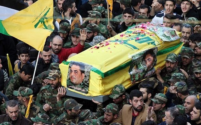 Members of Hezbollah carry the coffin of Lebanese terrorist Samir Kantar, who was killed in a suspected Israeli air raid on his home on the outskirts of Damascus, during his funeral procession in Beirut on December 21, 2015. (AFP PHOTO/ANWAR AMRO) Members of Hezbollah carry the coffin of Lebanese terrorist Samir Kantar, who was killed in a suspected Israeli air raid on his home on the outskirts of Damascus, during his funeral procession in Beirut on December 21, 2015. (AFP PHOTO/ANWAR AMRO)