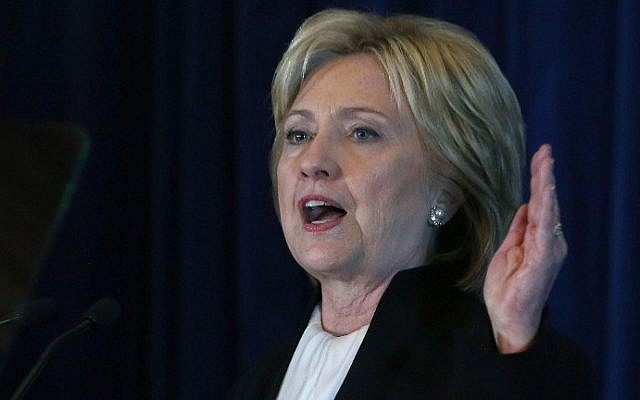 Democratic presidential candidate Hillary Clinton speaks on December 6, 2015 in Washington, DC, at the Brookings 2015 Forum. Mark Wilson/Getty Images/AFP) Democratic presidential candidate Hillary Clinton speaks on December 6, 2015 in Washington, DC, at the Brookings 2015 Forum. Mark Wilson/Getty Images/AFP)