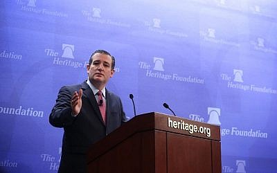 Republican presidential candidate Sen. Ted Cruz speaks at the Heritage Foundation December 10, 2015 in Washington, DC. (Alex Wong/Getty Images/AFP) Republican presidential candidate Sen. Ted Cruz speaks at the Heritage Foundation December 10, 2015 in Washington, DC. (Alex Wong/Getty Images/AFP)