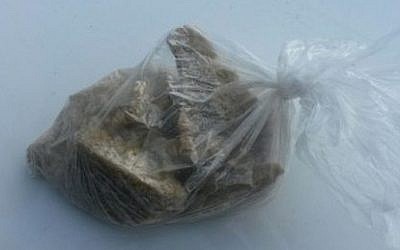Drugs sold to a police undercover agent who revealed a ring of criminals operating in the ultra-Orthodox Mea Shearim neighborhood of Jerusalem and in Ramat Beit Shemesh, an ultra-Orthodox offshoot of Beit Shemesh. (Israel Police)