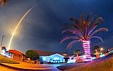 The SpaceX Falcon 9 rocket lifts off over Cocoa Beach, Fla., at Cape Canaveral Air Force Station, Monday, December 21, 2015 (Craig Rubadoux/Florida Today via AP)