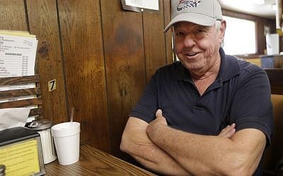 Billy Hindman talks about Republican presidential candidate Donald Trump at Cannon's Restaurant in Greer, S.C., Thursday, Dec. 10, 2015. (AP Photo/Chuck Burton)