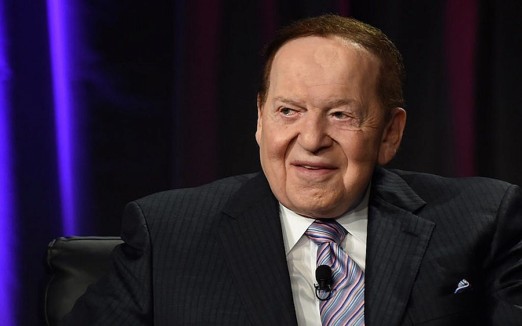 Sheldon Adelson, 2014 (Ethan Miller/Getty Images, via JTA) Sheldon Adelson, 2014 (Ethan Miller/Getty Images, via JTA)