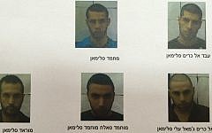 The five men arrested by the Shin Bet under suspicion of having supported the Islamic State and planning to carry out terror attacks. (Shin Bet)