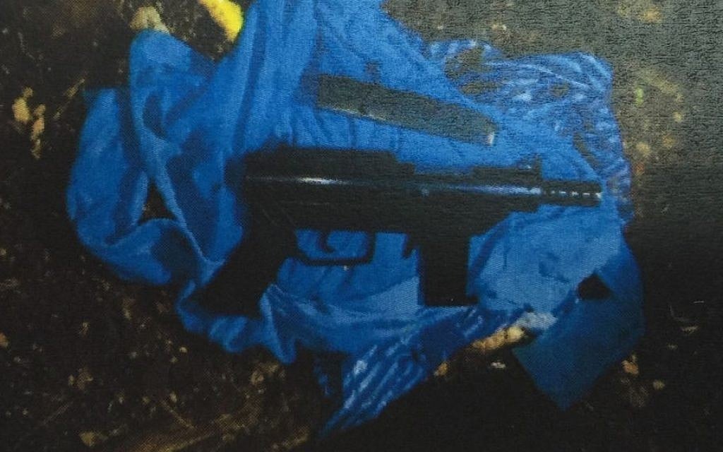 One of the guns confiscated in the arrests of five Nazareth residents, released by the Shin Bet security service on December 8, 2015. (Shin Bet) One of the guns confiscated in the arrests of five Nazareth residents, released by the Shin Bet security service on December 8, 2015. (Shin Bet)