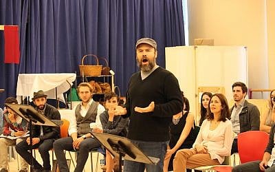 Danny Burstein, rehearsing the role of Teyve in 'Fiddler on the Roof,' at New West 42nd Street Studios. (Lindsay Hoffman/Jeffrey Richards Associates)