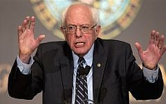 Democratic presidential candidate Sen. Bernie Sanders speaks at Georgetown University in Washington on November 19, 2015. (AP/Carolyn Kaster)