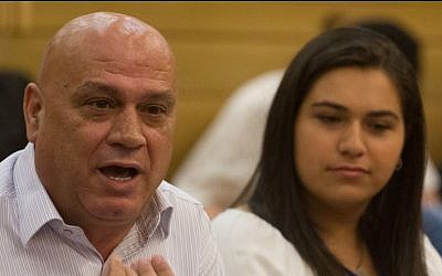 Meretz party MK Issawi Frej in the Knesset,  June 17, 2015. (Miriam Alster/Flash90) 