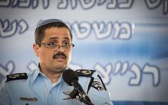 Chief of Police Roni Alsheich, at the National Police Headquarters, Jerusalem, December 03, 2015. (Hadas Parush/Flash90)
