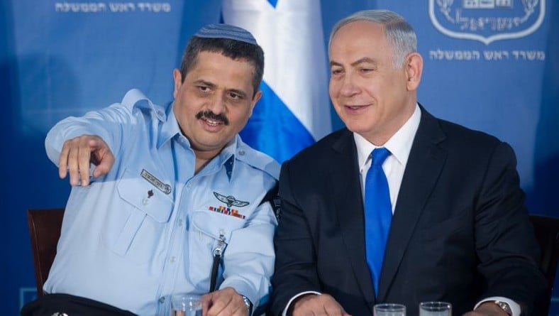 Incoming Israeli Chief of Police Roni Alsheikh seen with Israeli Prime Minister Benjamin Netanyahu at a welcoming ceremony held in Alsheikh's honour, at Prime Minister Benjamin Netanyahu's office in Jerusalem, on December 03, 2015. (Miriam Alster/FLASH90) Incoming Israeli Chief of Police Roni Alsheikh seen with Israeli Prime Minister Benjamin Netanyahu at a welcoming ceremony held in Alsheikh's honour, at Prime Minister Benjamin Netanyahu's office in Jerusalem, on December 03, 2015. (Miriam Alster/FLASH90)