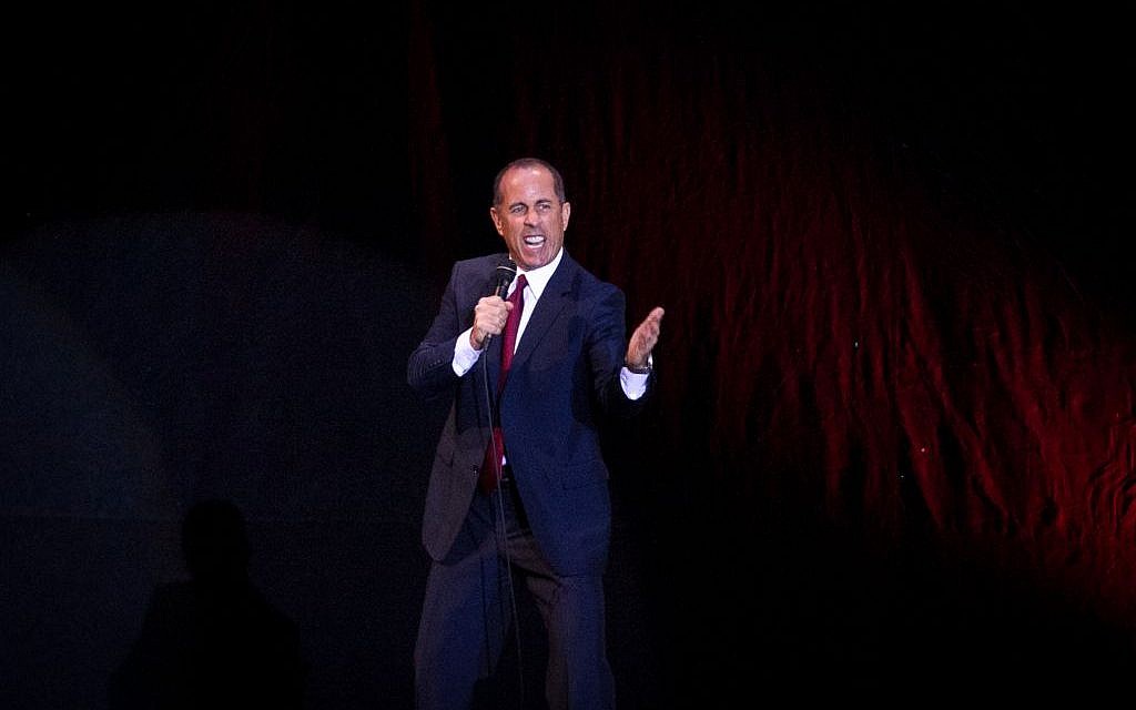 Jerry Seinfeld performs in Tel Aviv on December 19, 2015. (Photo by Miriam Alster/FLASH90)