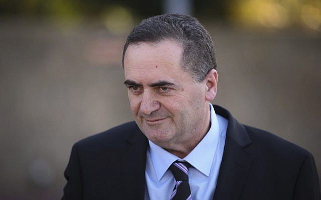 Transportation Minister Yisrael Katz arrives to cast his vote in the Likud primaries in Tel Aviv, December 29, 2015. (Flash90) Transportation Minister Yisrael Katz arrives to cast his vote in the Likud primaries in Tel Aviv, December 29, 2015. (Flash90)