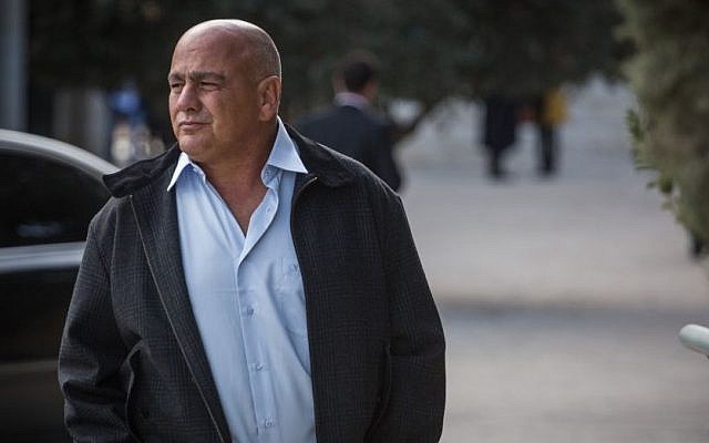 File: Former chairman of Bank Hapoalim Danny Dankner leaves the Supreme Court in Jerusalem on December 29, 2015. (Hadas Parush/Flash90) File: Former chairman of Bank Hapoalim Danny Dankner leaves the Supreme Court in Jerusalem on December 29, 2015. (Hadas Parush/Flash90)