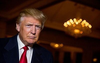 Presidential hopeful Donald Trump poses for a portrait after an interview with The Associated Press in Sterling, Virginia, December 2, 2015.