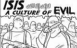 An image from the anti-Islamic State coloring book produced by Missouri-based Really Big Comics. (screen capture)