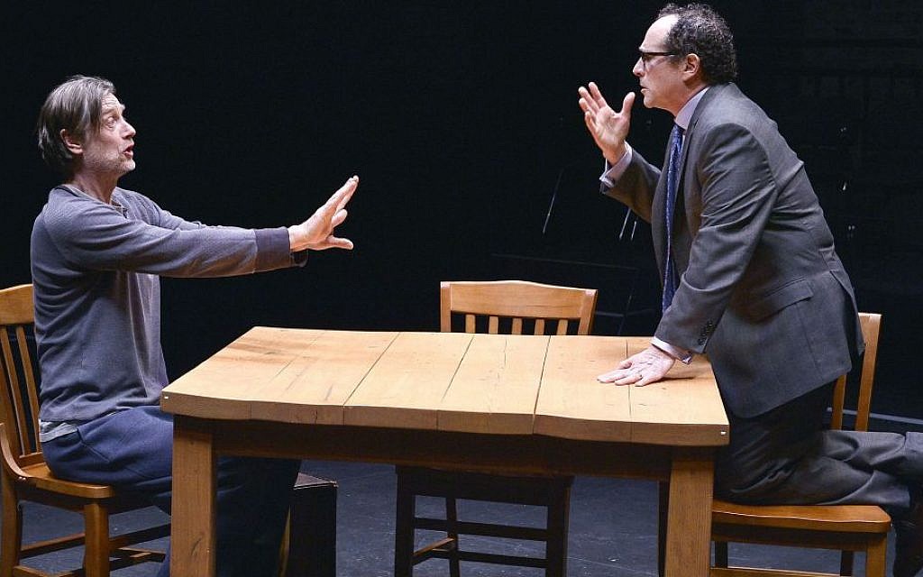 Ken Cheeseman (left) and Jeremiah Kissel in an Israeli Stage production of 'Ulysses on Bottles' (Paul Marotta) Ken Cheeseman (left) and Jeremiah Kissel in an Israeli Stage production of 'Ulysses on Bottles' (Paul Marotta)