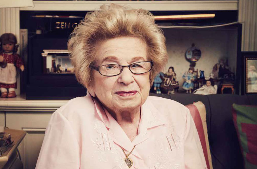 Ruth Westheimer reflected on her Holocaust experience to The Hollywood Reporter. (Courtesy of The Hollywood Reporter/via JTA) Ruth Westheimer reflected on her Holocaust experience to The Hollywood Reporter. (Courtesy of The Hollywood Reporter/via JTA)