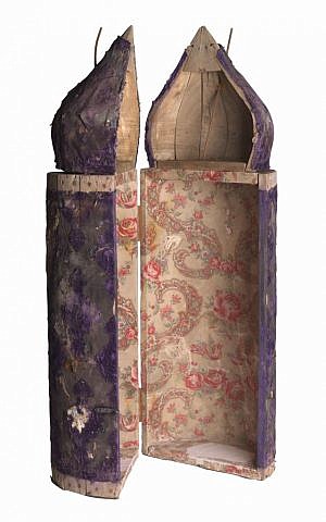Tik (Torah case) from Baghdad, 19th-20th century. (Jewish Museum of Florida-FIU)