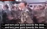 Algerian troops on the march (Memri screenshot)