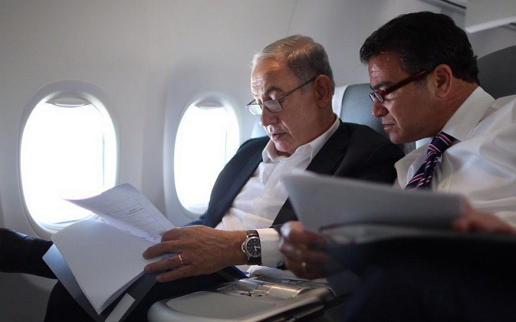 Benjamin Netanyahu and Yossi Cohen look over documents in a photo posted on social media by Netanyahu on December 7, 2015, shortly after he named Cohen as the new Mossad chief. (PMO/Facebook) Benjamin Netanyahu and Yossi Cohen look over documents in a photo posted on social media by Netanyahu on December 7, 2015, shortly after he named Cohen as the new Mossad chief. (PMO/Facebook)