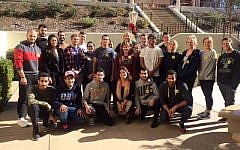Bahar Davary and others pose wearing yellow stars (Facebook)